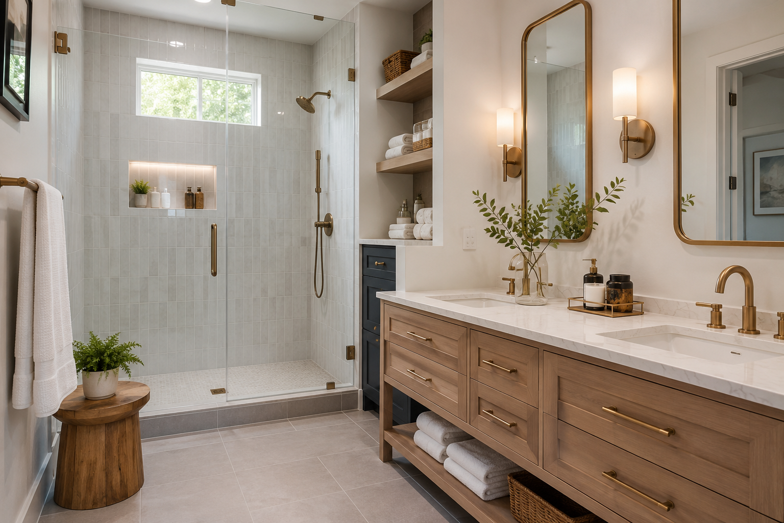 Modern bathroom renovation